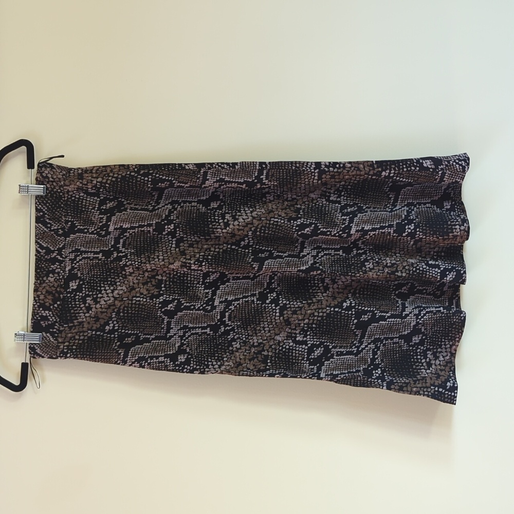 Zara TRF Snake Midi Skirt
